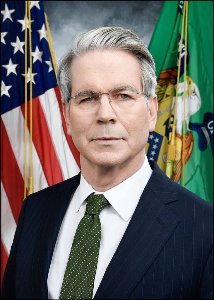 Scott Bessent amerikai pénzügyminiszter hivatalos portréja